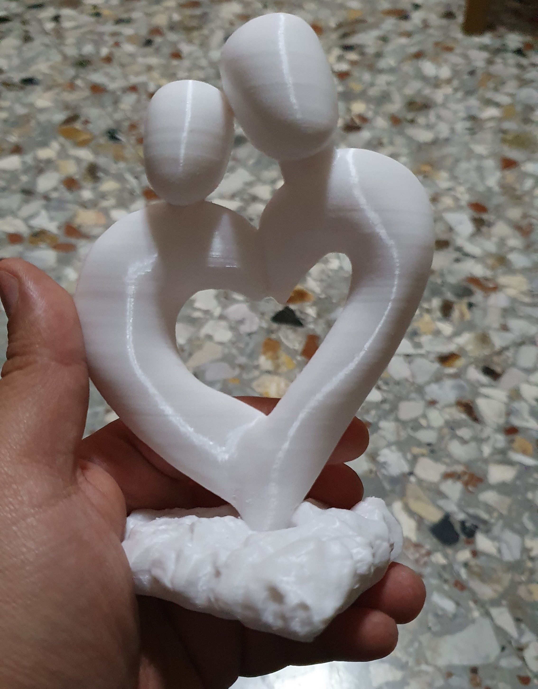 Lovers Statue 3D print model_2