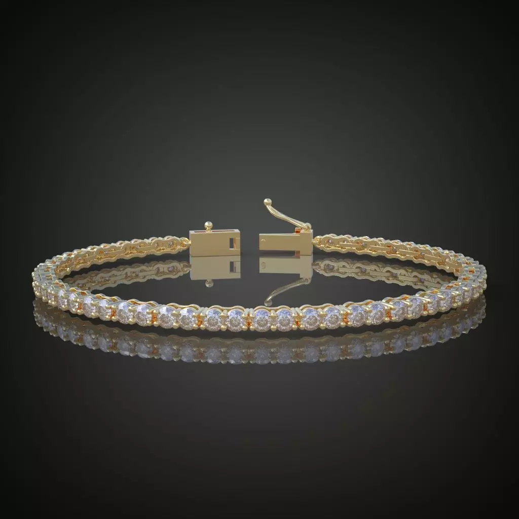 Exclusive Bracelet model 3D printable model 0004- 3D print model