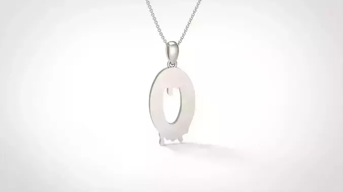 Model 757 Blood O Initial Pendant 3D print model