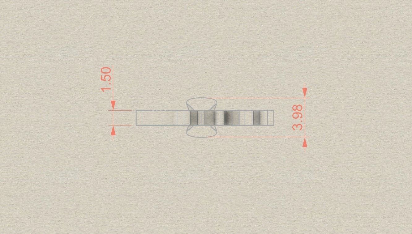 Model 759 Blood Q Initial Pendant 3D print model_7