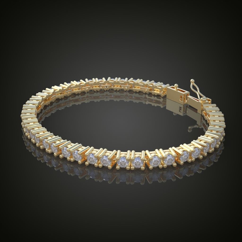 Exclusive Bracelet model 3D printable model 0009 3D print model_5