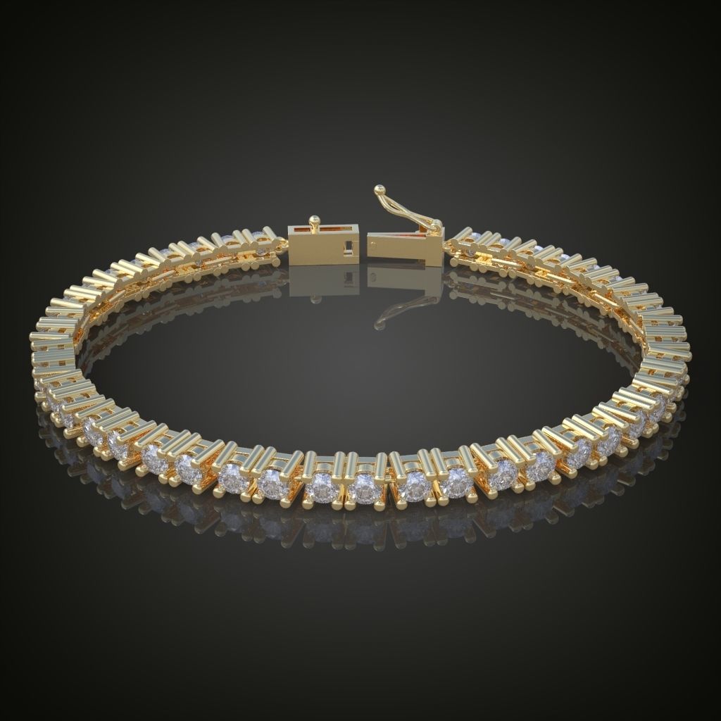 Exclusive Bracelet model 3D printable model 0009 3D print model_2