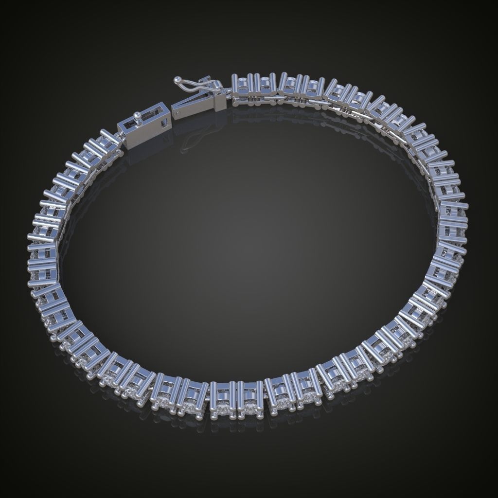 Exclusive Bracelet model 3D printable model 0009 3D print model_11