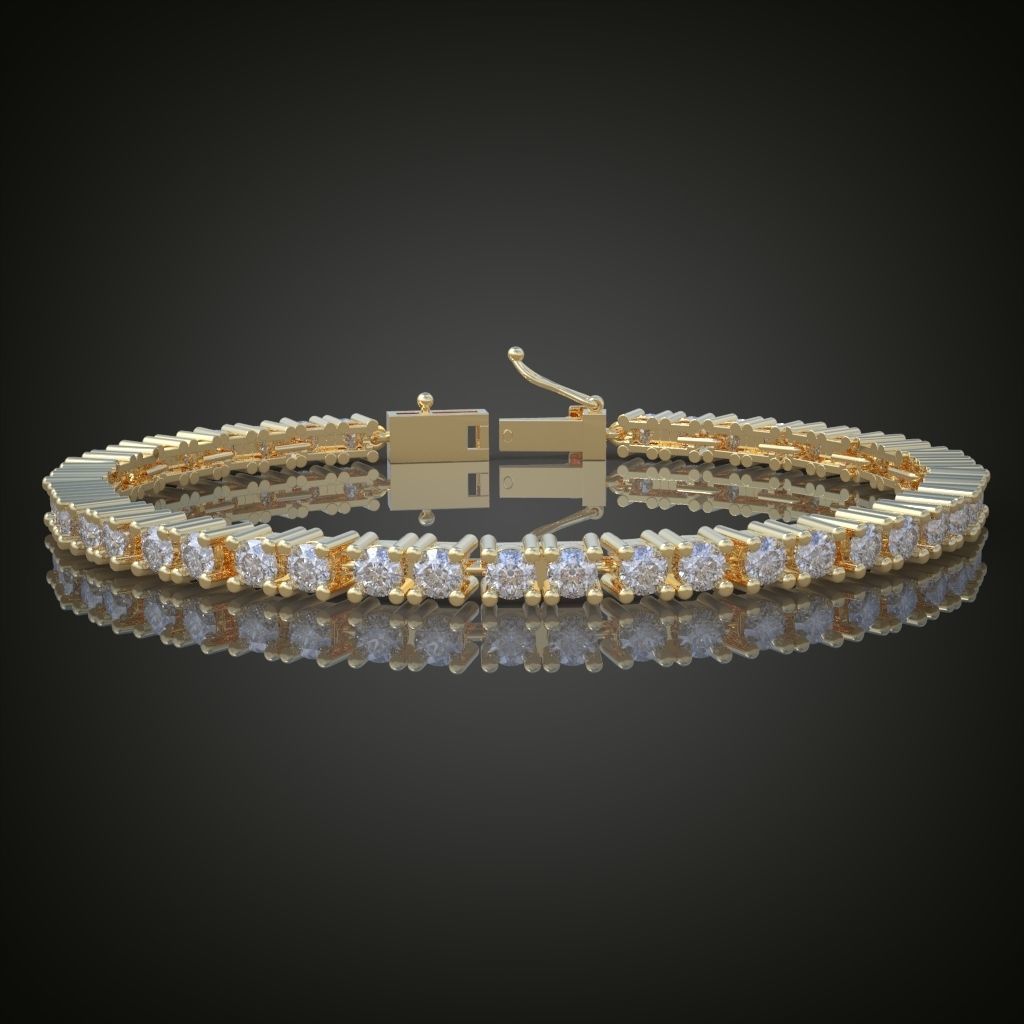Exclusive Bracelet model 3D printable model 0009 3D print model_1