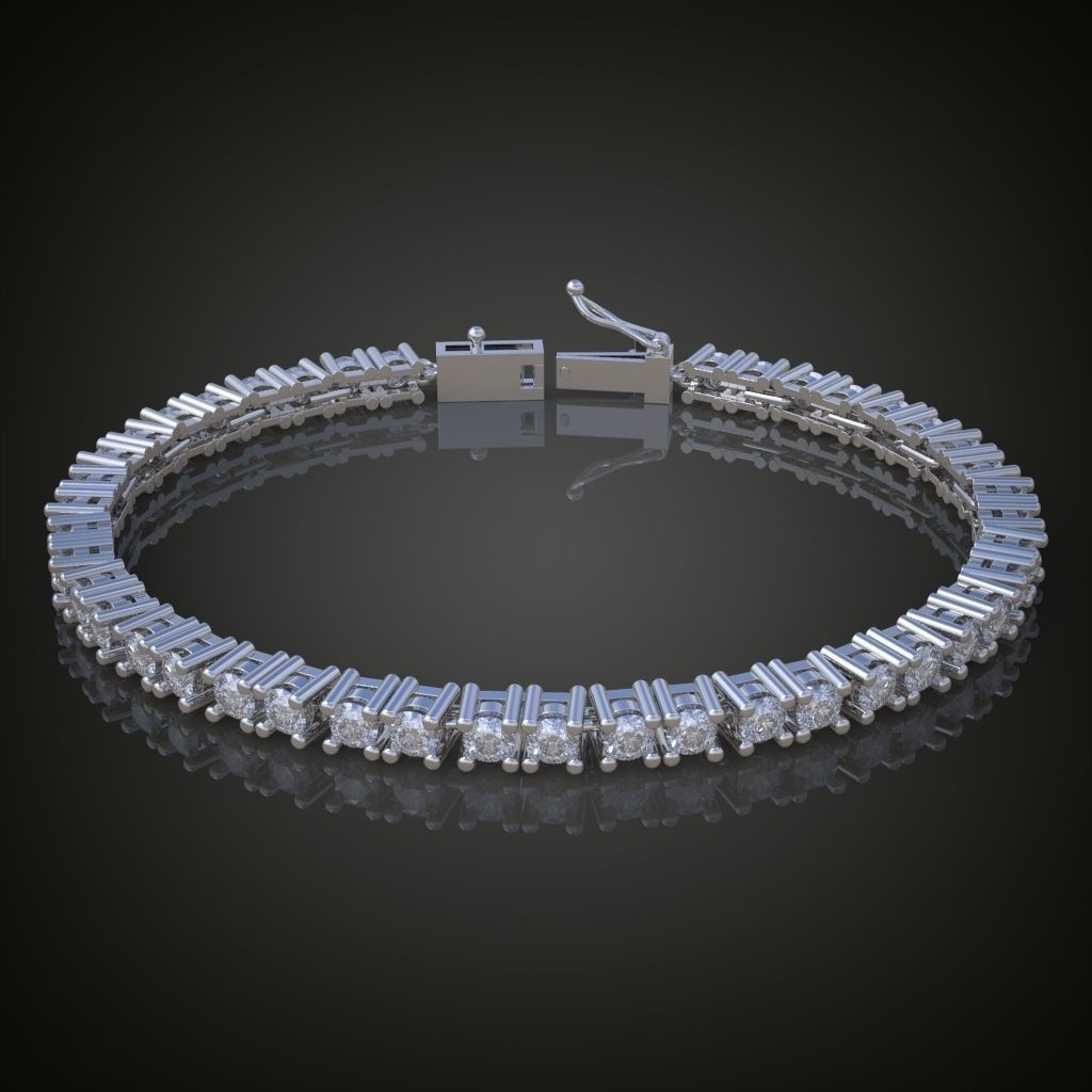 Exclusive Bracelet model 3D printable model 0009 3D print model_3
