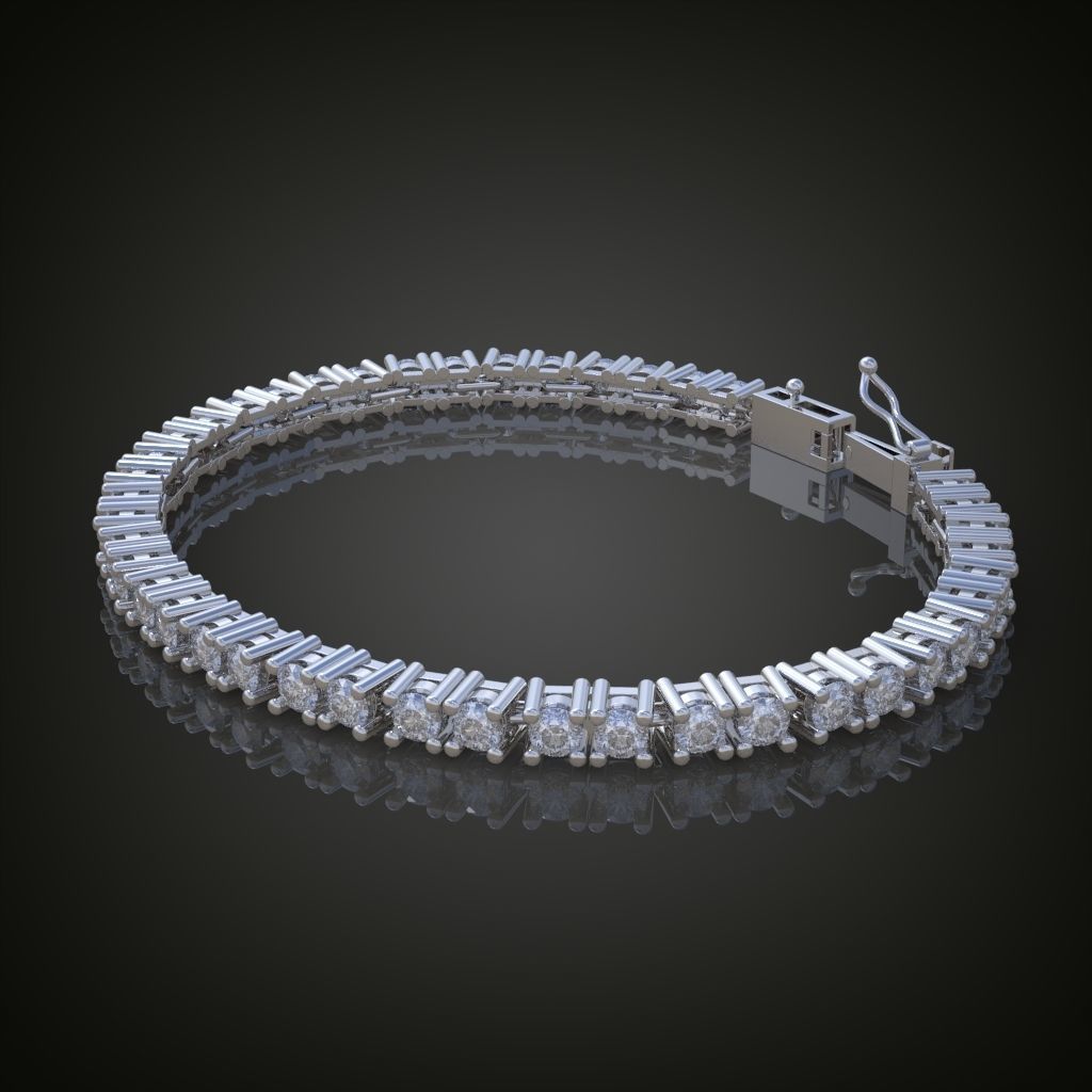 Exclusive Bracelet model 3D printable model 0009 3D print model_4
