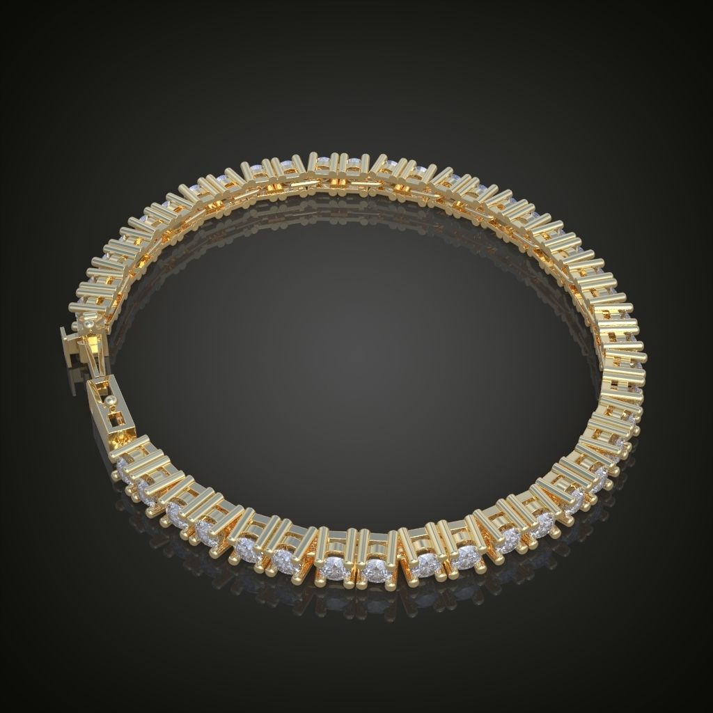 Exclusive Bracelet model 3D printable model 0009 3D print model_9