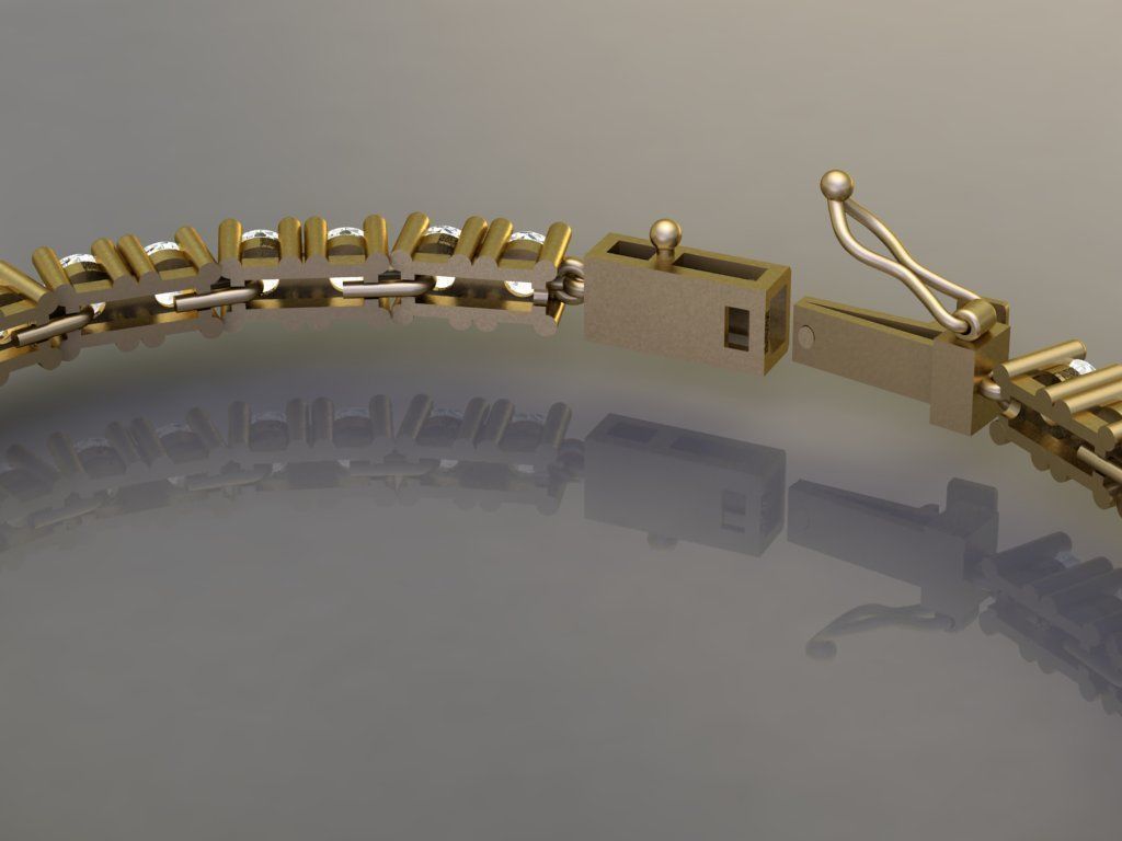 Exclusive Bracelet model 3D printable model 0009 3D print model_14
