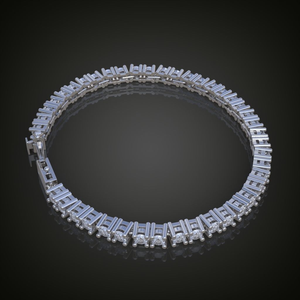 Exclusive Bracelet model 3D printable model 0009 3D print model_8
