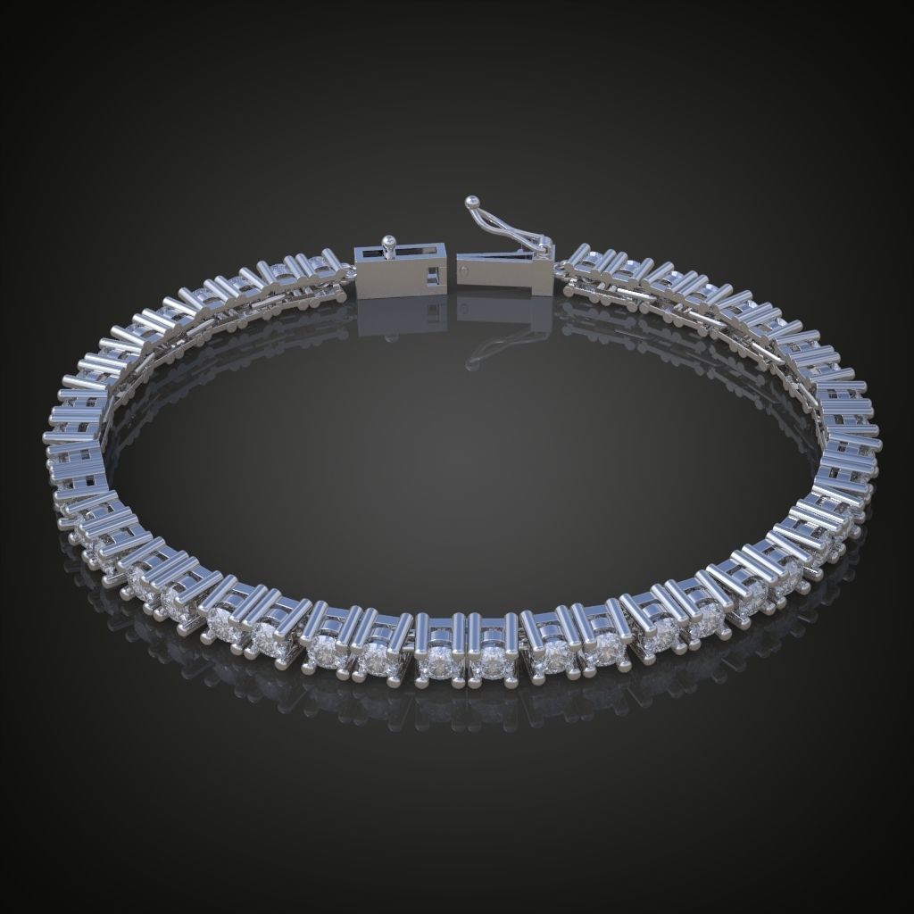 Exclusive Bracelet model 3D printable model 0009 3D print model_13