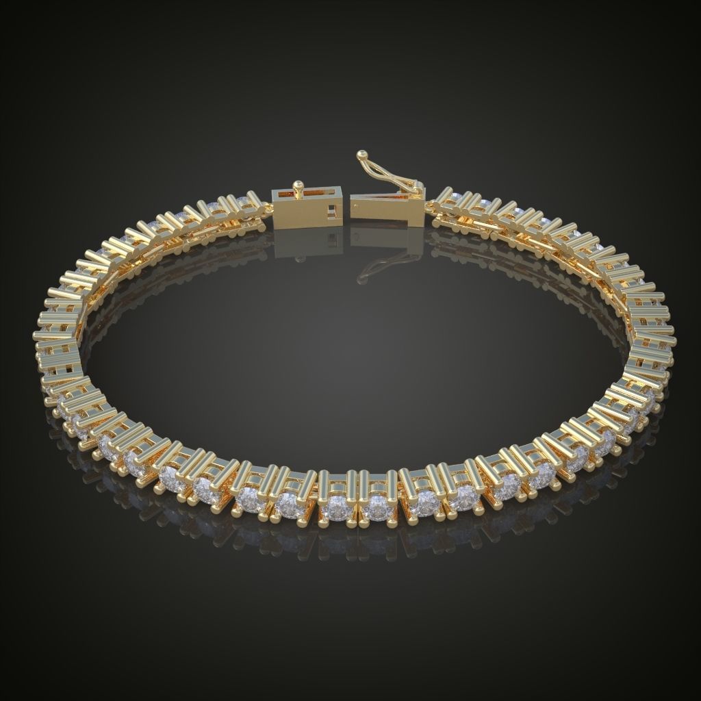 Exclusive Bracelet model 3D printable model 0009 3D print model_12