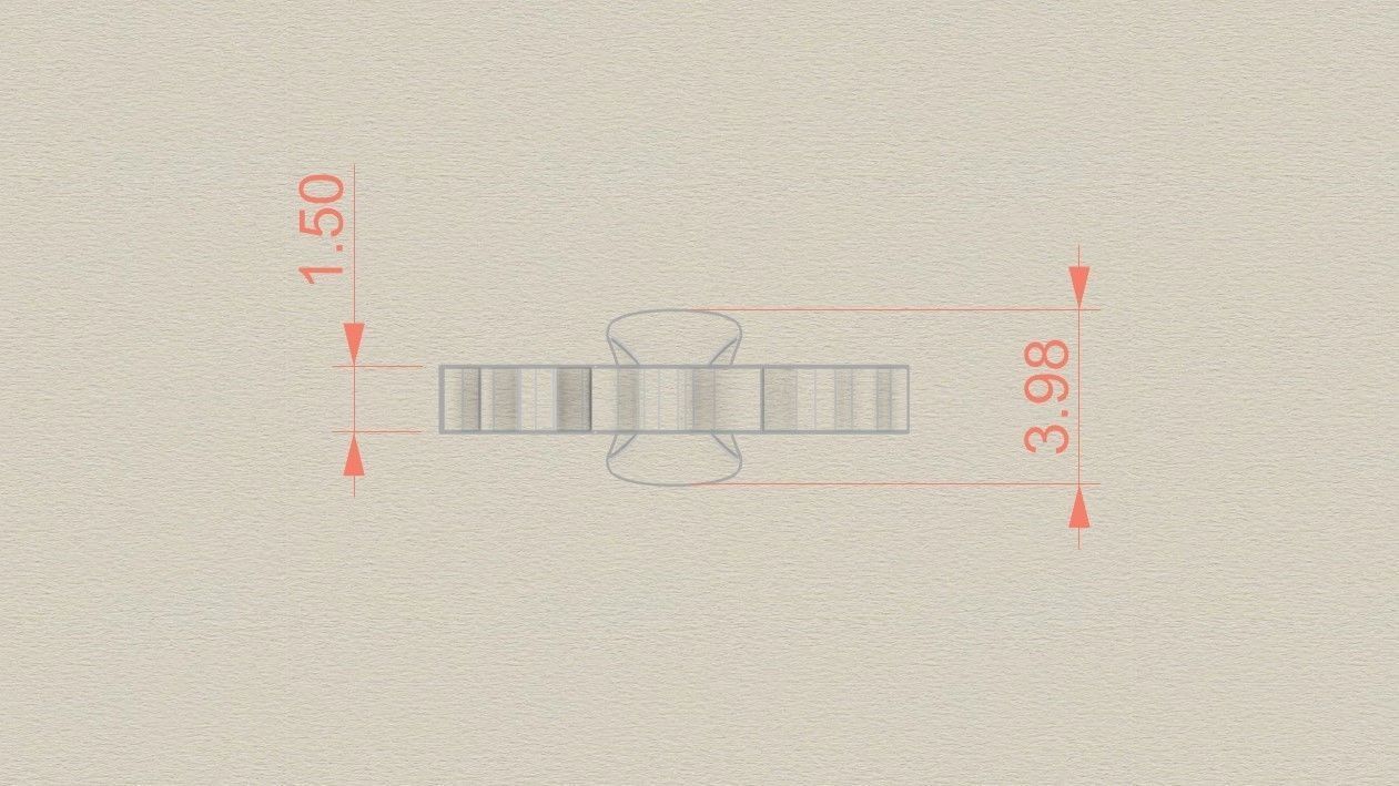 Model 762 Blood T Initial Pendant 3D print model_6