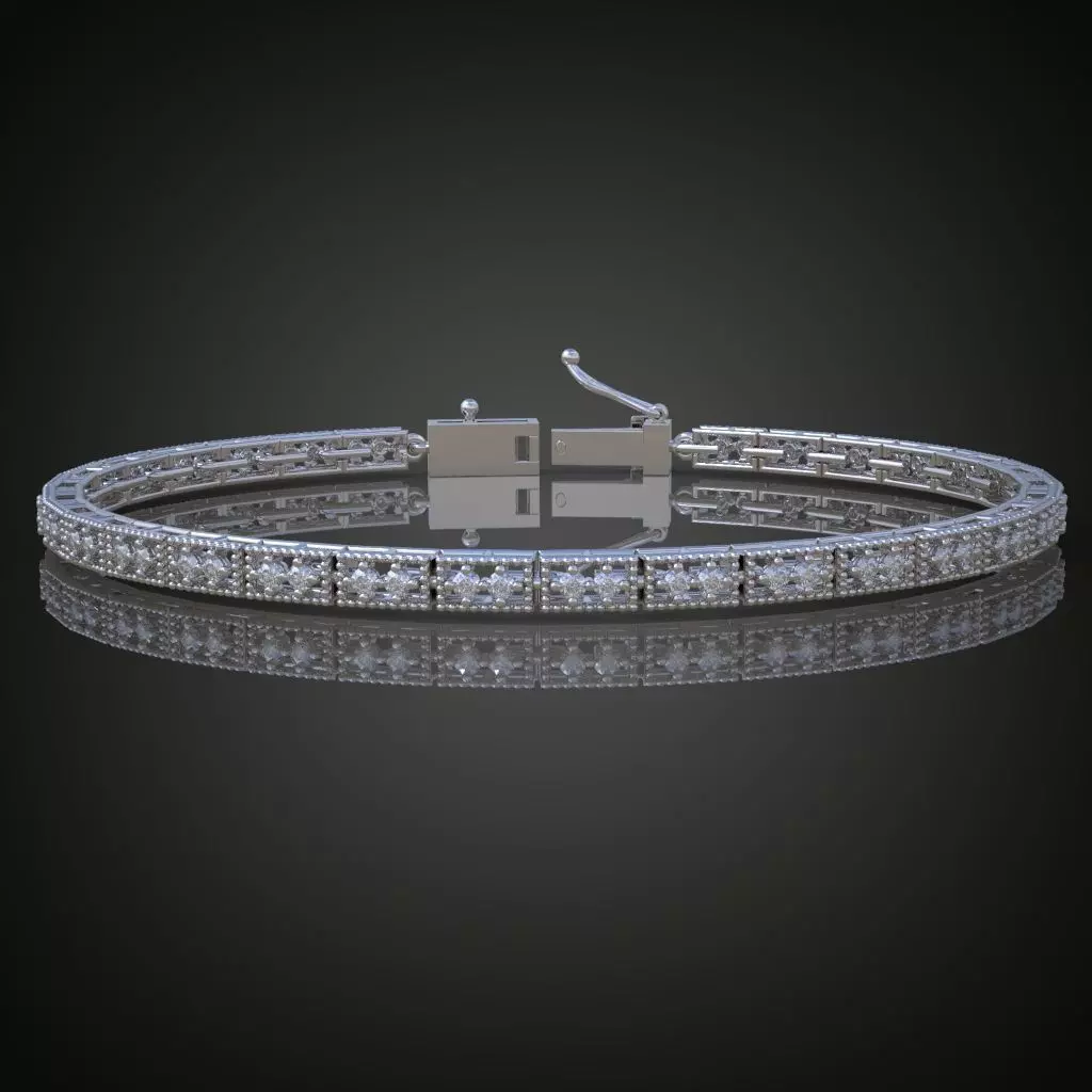 Exclusive Bracelet model 3D printable model 0010 3D print model_0
