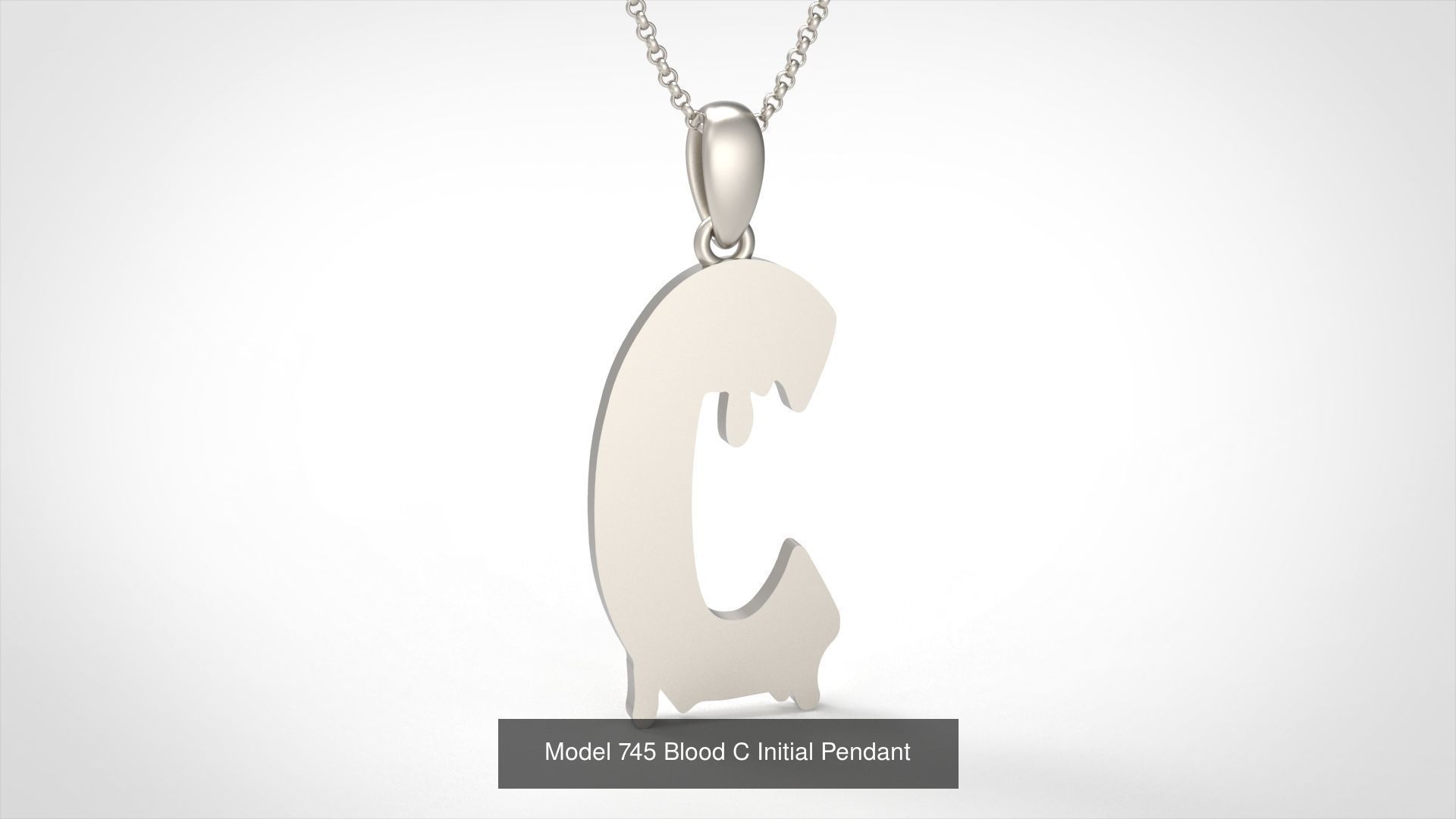  Blood All Collection Initial Pendant _6