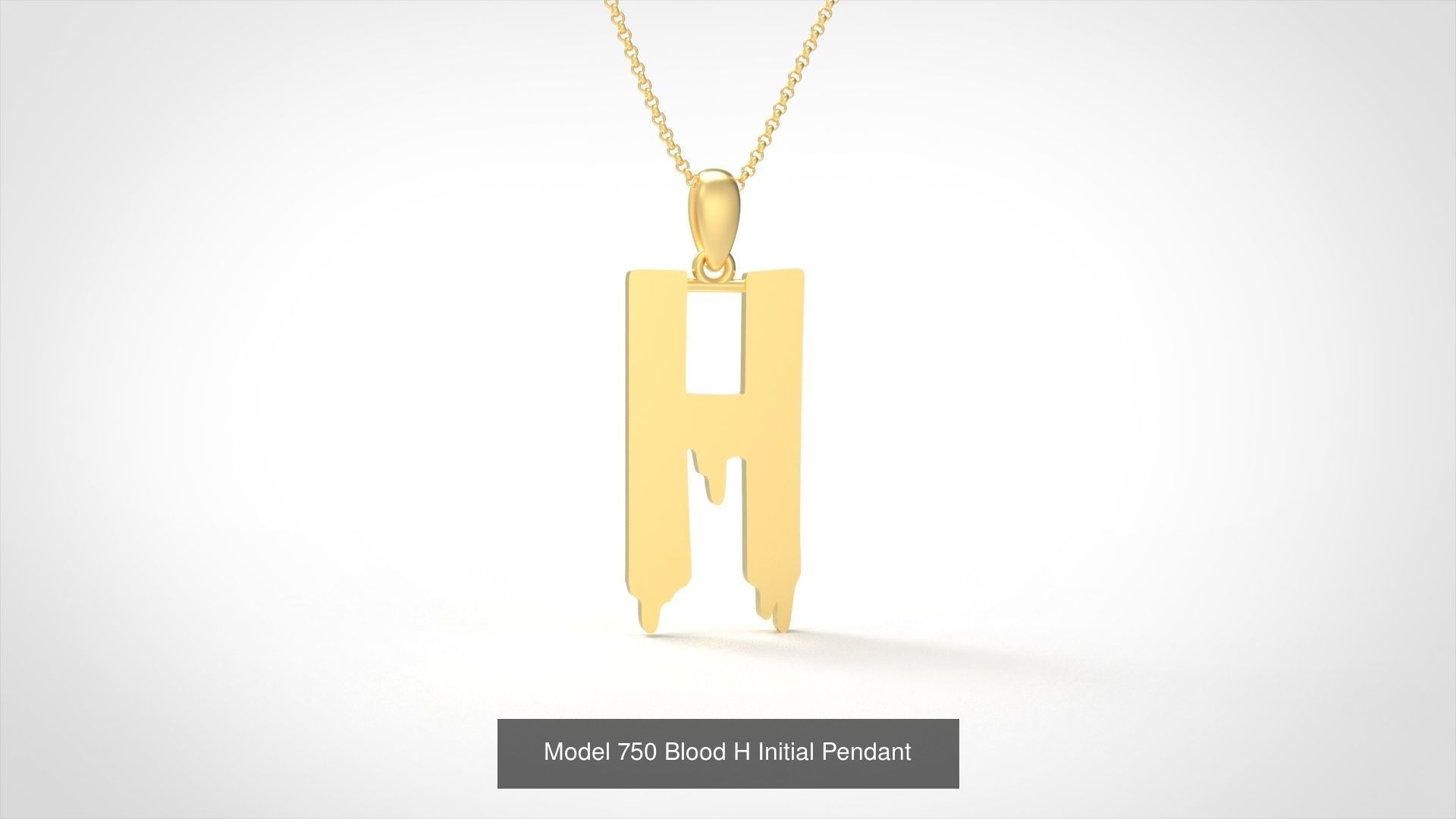  Blood All Collection Initial Pendant _11