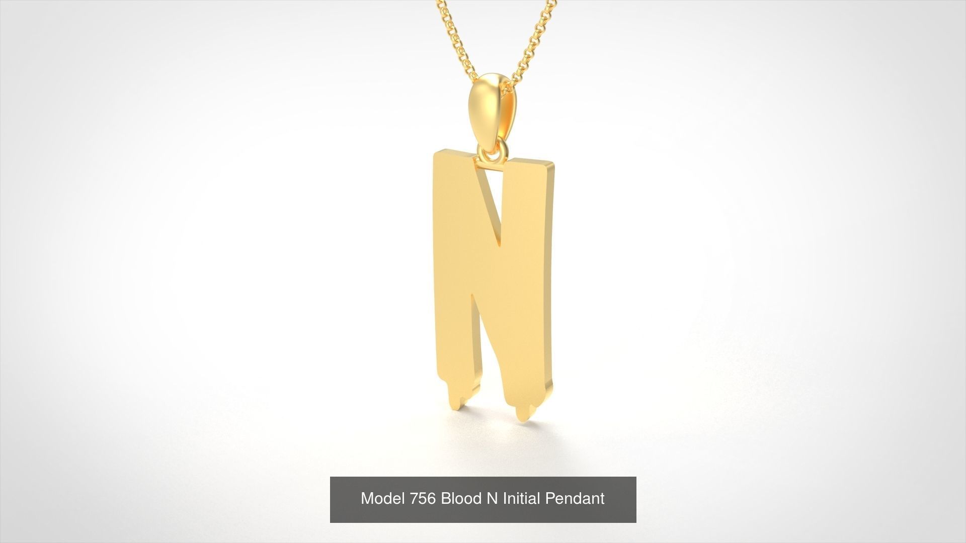 Blood All Collection Initial Pendant _17