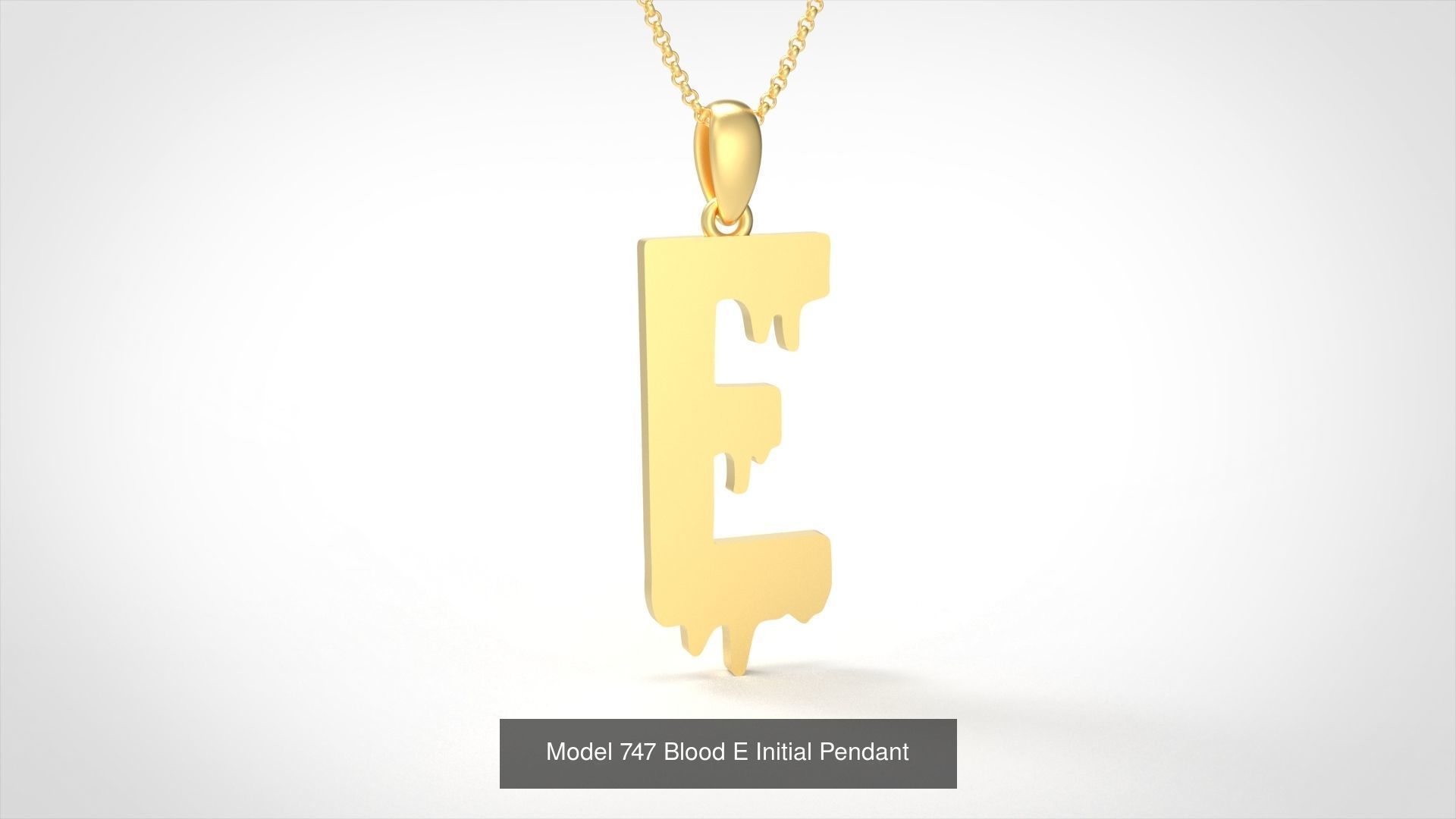  Blood All Collection Initial Pendant _8