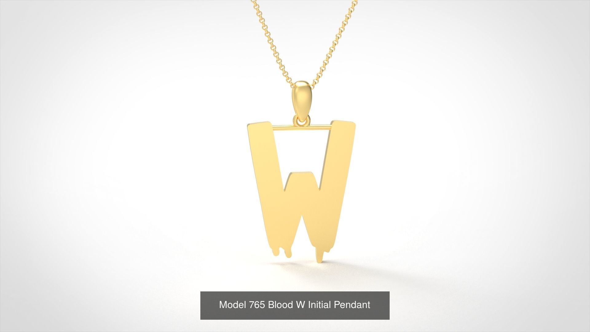  Blood All Collection Initial Pendant _26