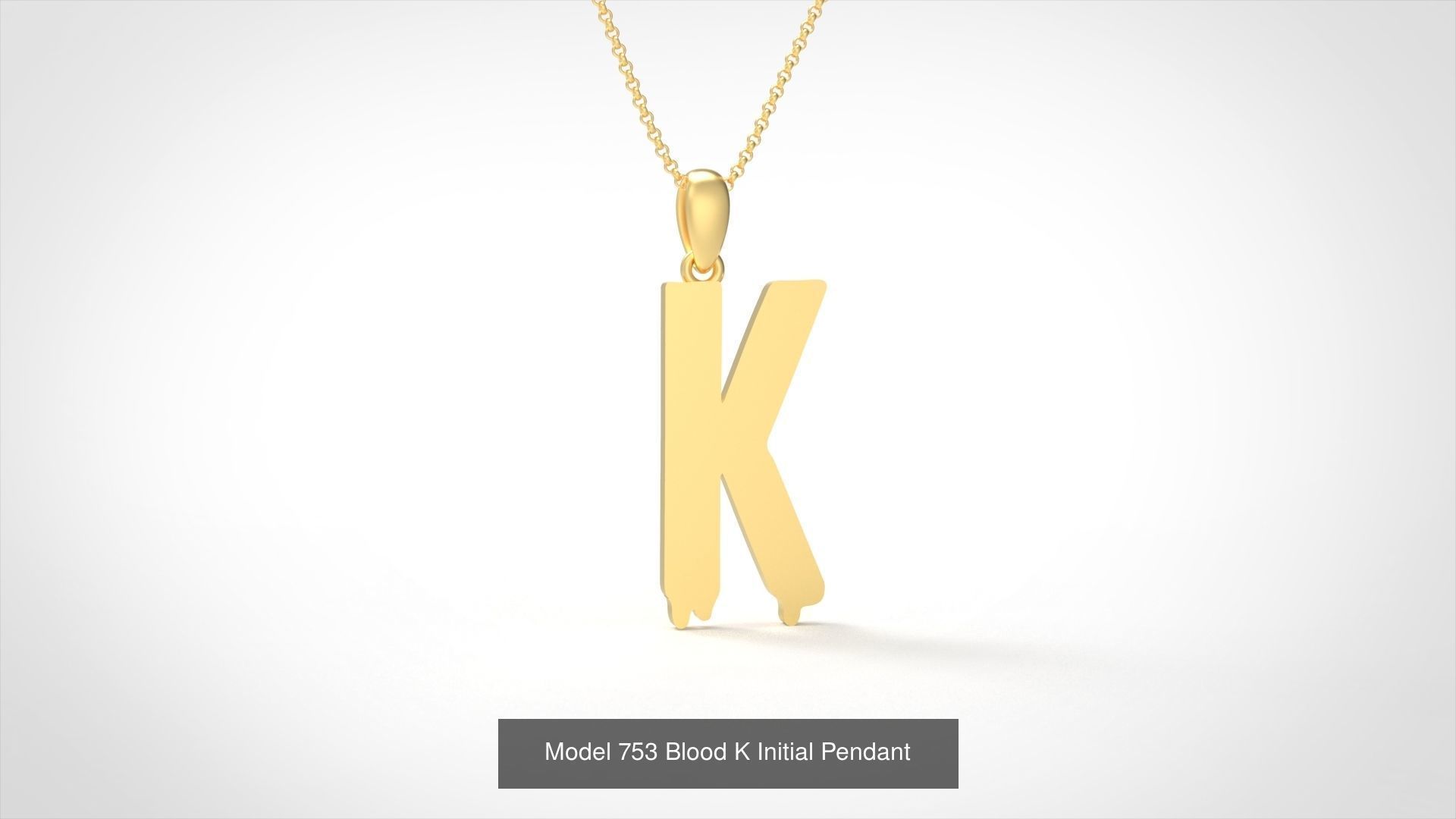  Blood All Collection Initial Pendant _14