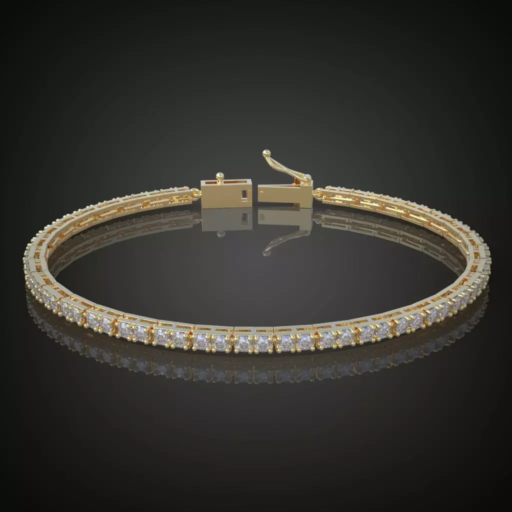 Exclusive Bracelet model 3D printable model 0011 3D print model_0