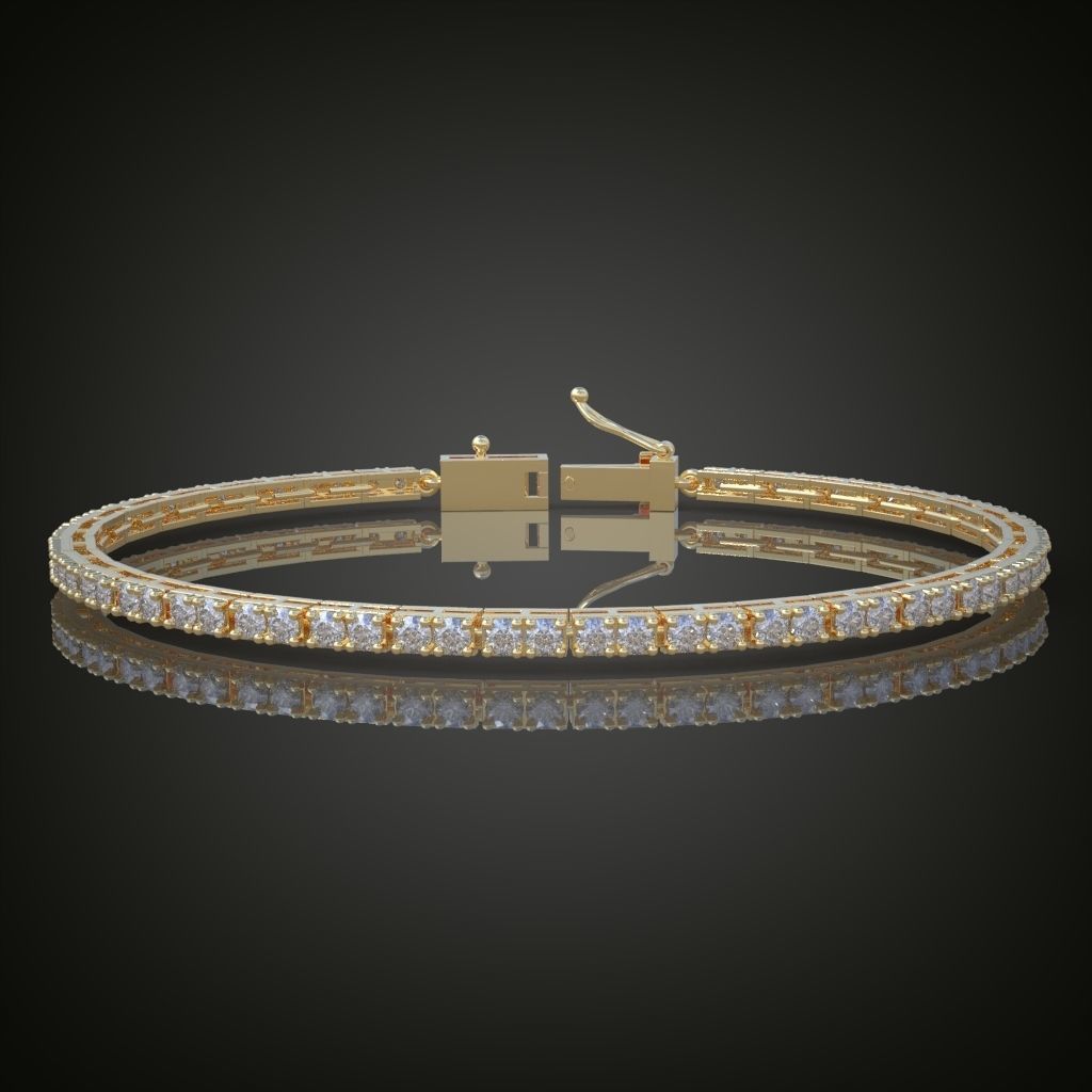 Exclusive Bracelet model 3D printable model 0011 3D print model_4