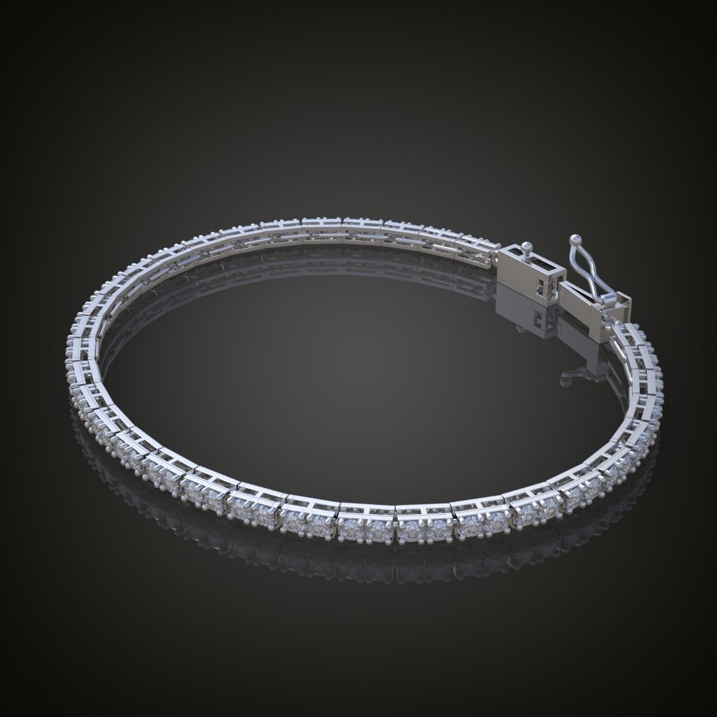 Exclusive Bracelet model 3D printable model 0011 3D print model_9