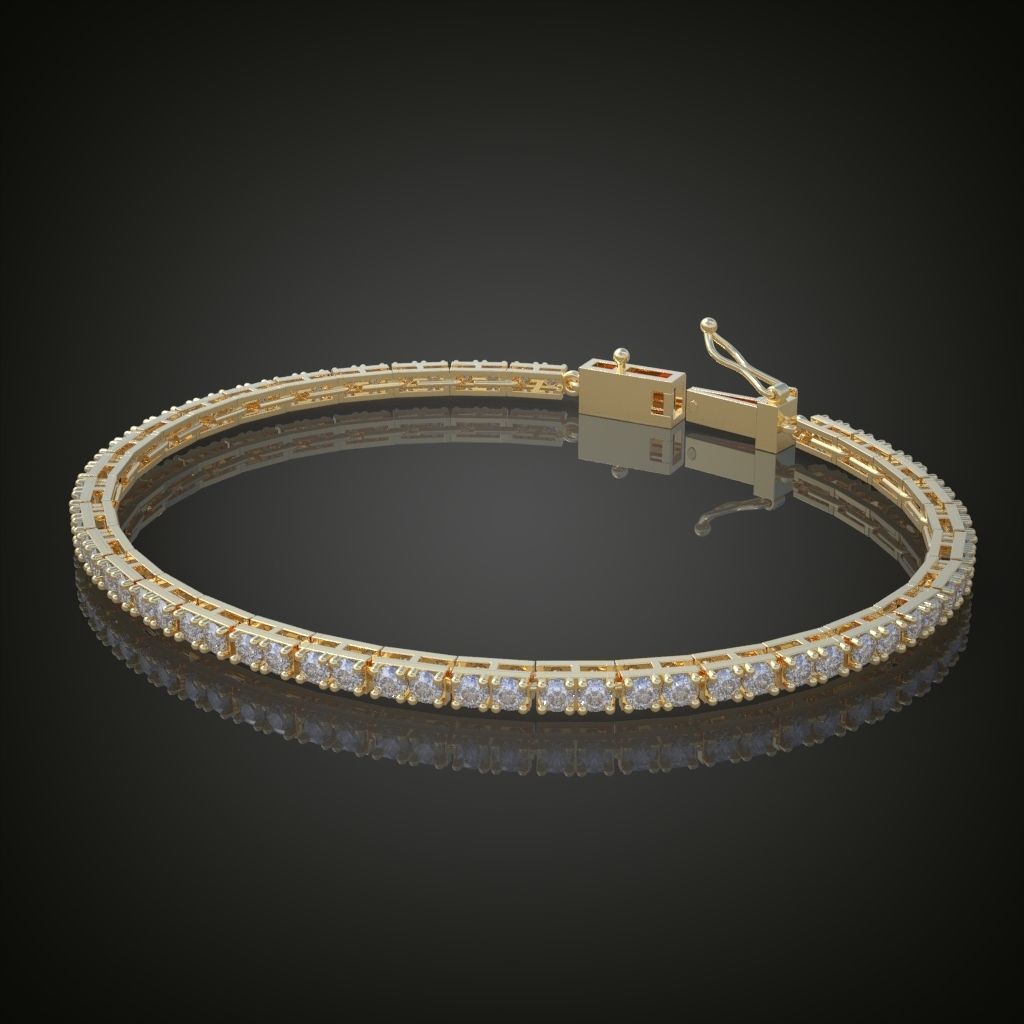 Exclusive Bracelet model 3D printable model 0011 3D print model_7