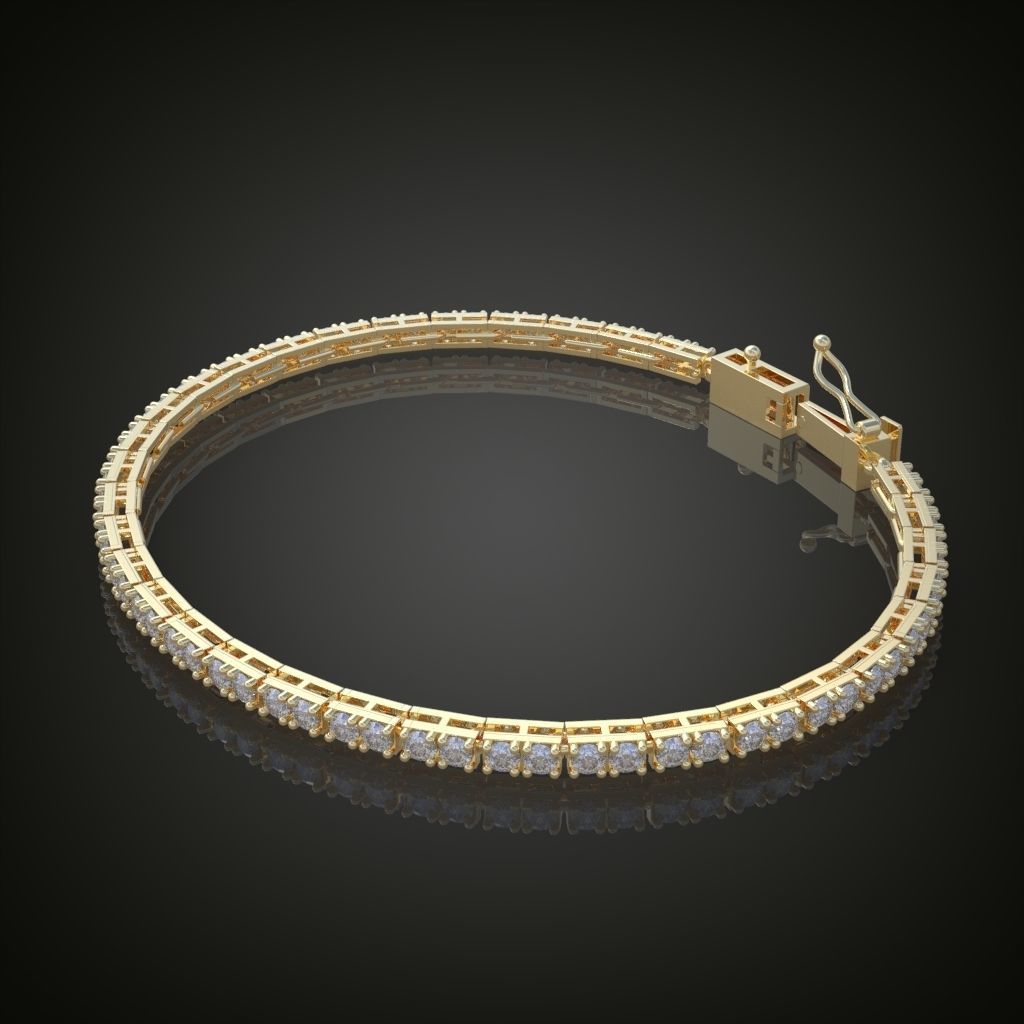 Exclusive Bracelet model 3D printable model 0011 3D print model_8