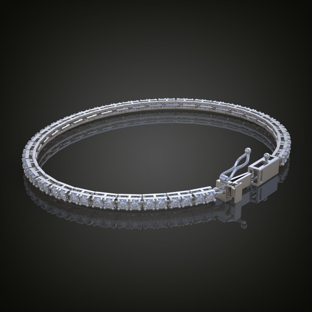 Exclusive Bracelet model 3D printable model 0011 3D print model_10