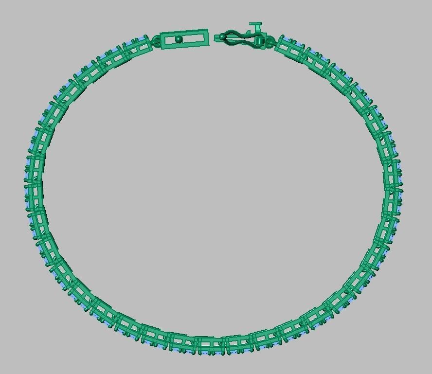 Exclusive Bracelet model 3D printable model 0011 3D print model_17