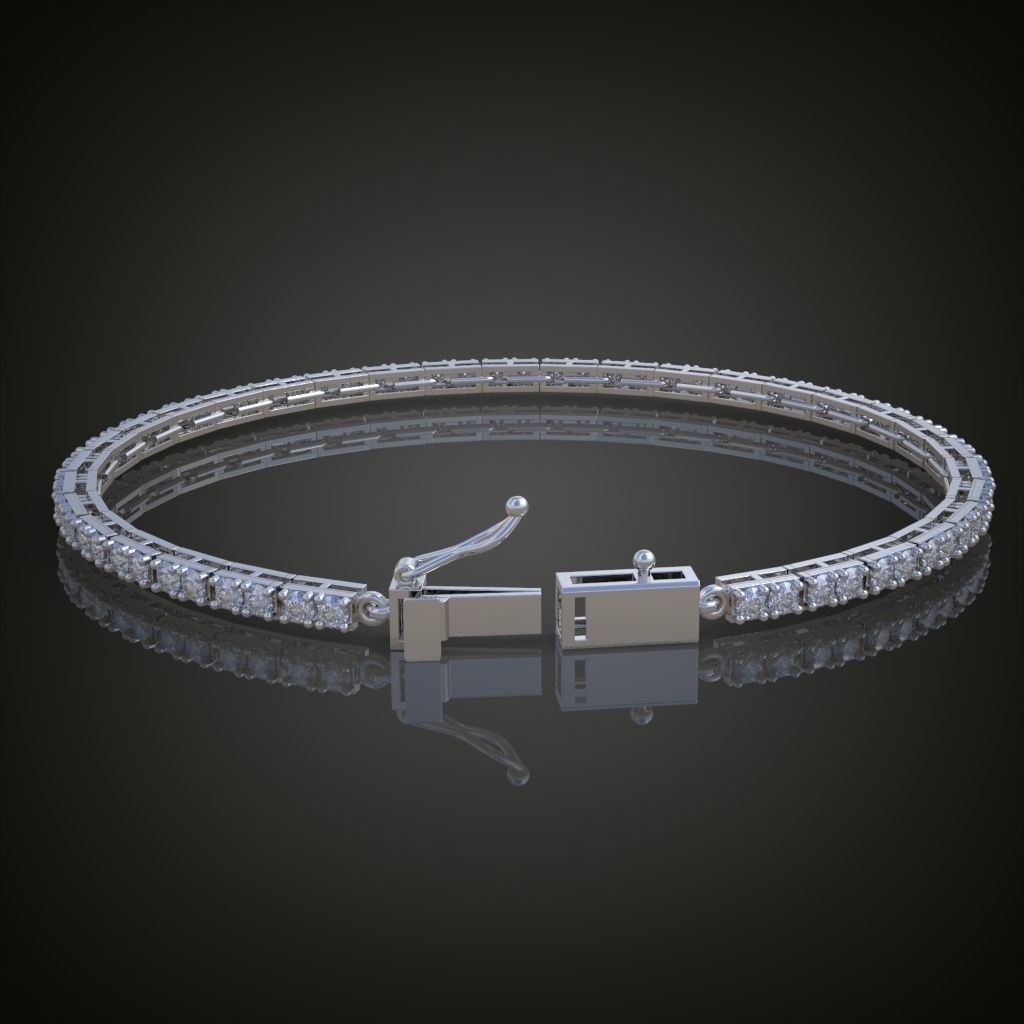 Exclusive Bracelet model 3D printable model 0011 3D print model_13