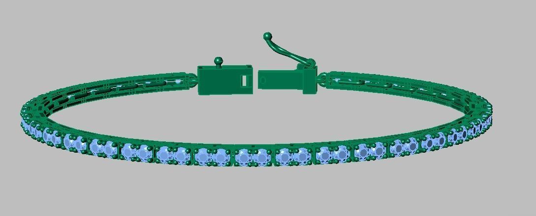 Exclusive Bracelet model 3D printable model 0011 3D print model_19