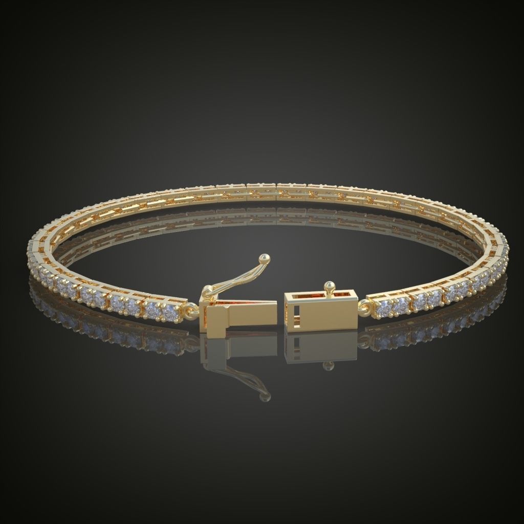 Exclusive Bracelet model 3D printable model 0011 3D print model_12
