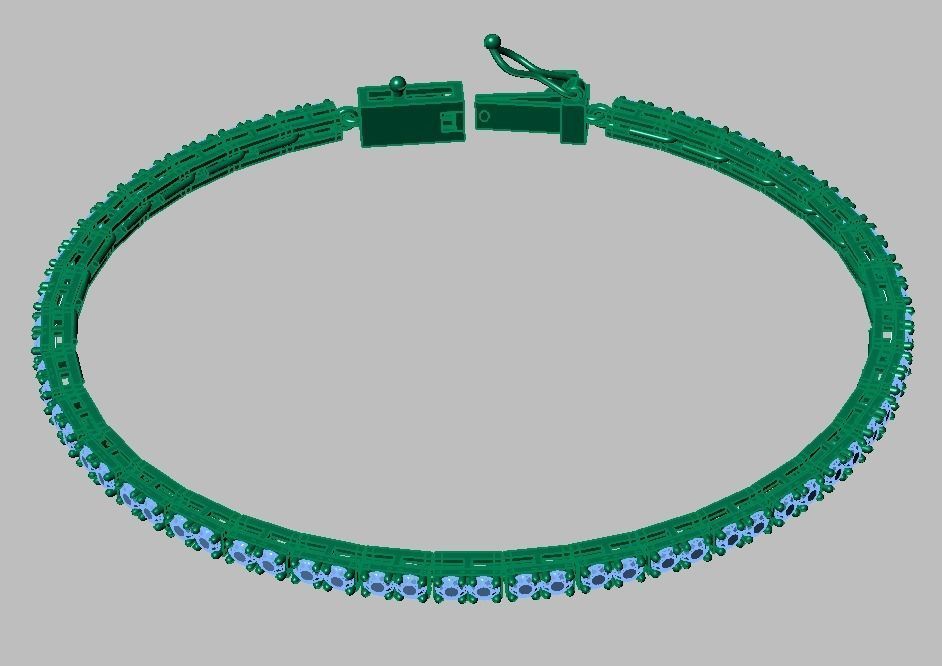 Exclusive Bracelet model 3D printable model 0011 3D print model_18