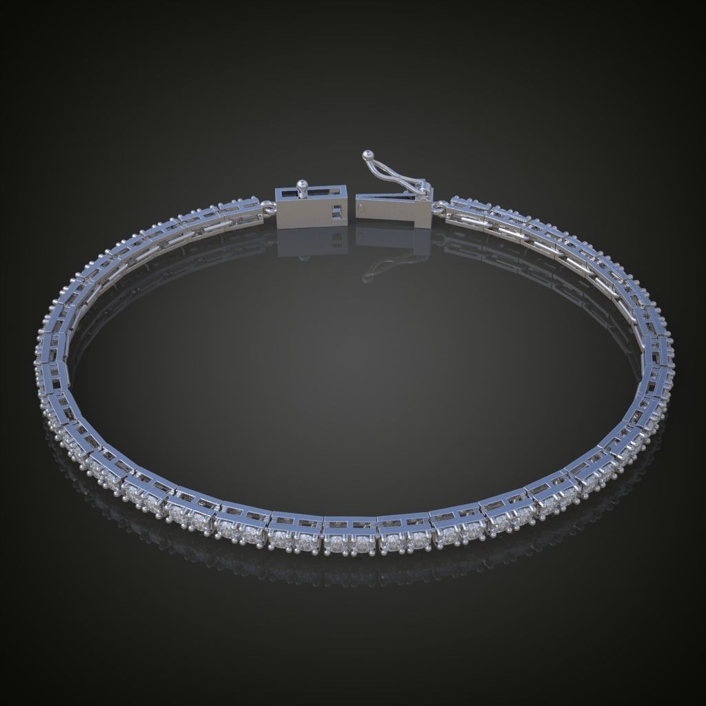 Exclusive Bracelet model 3D printable model 0011 3D print model_3