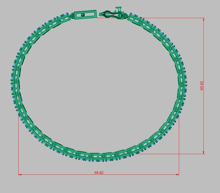 Exclusive Bracelet model 3D printable model 0011 3D print model_21