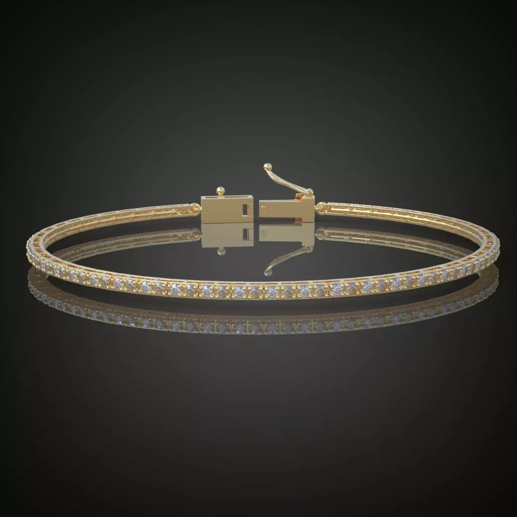 Exclusive Bracelet model 3D printable model 0012 3D print model_0