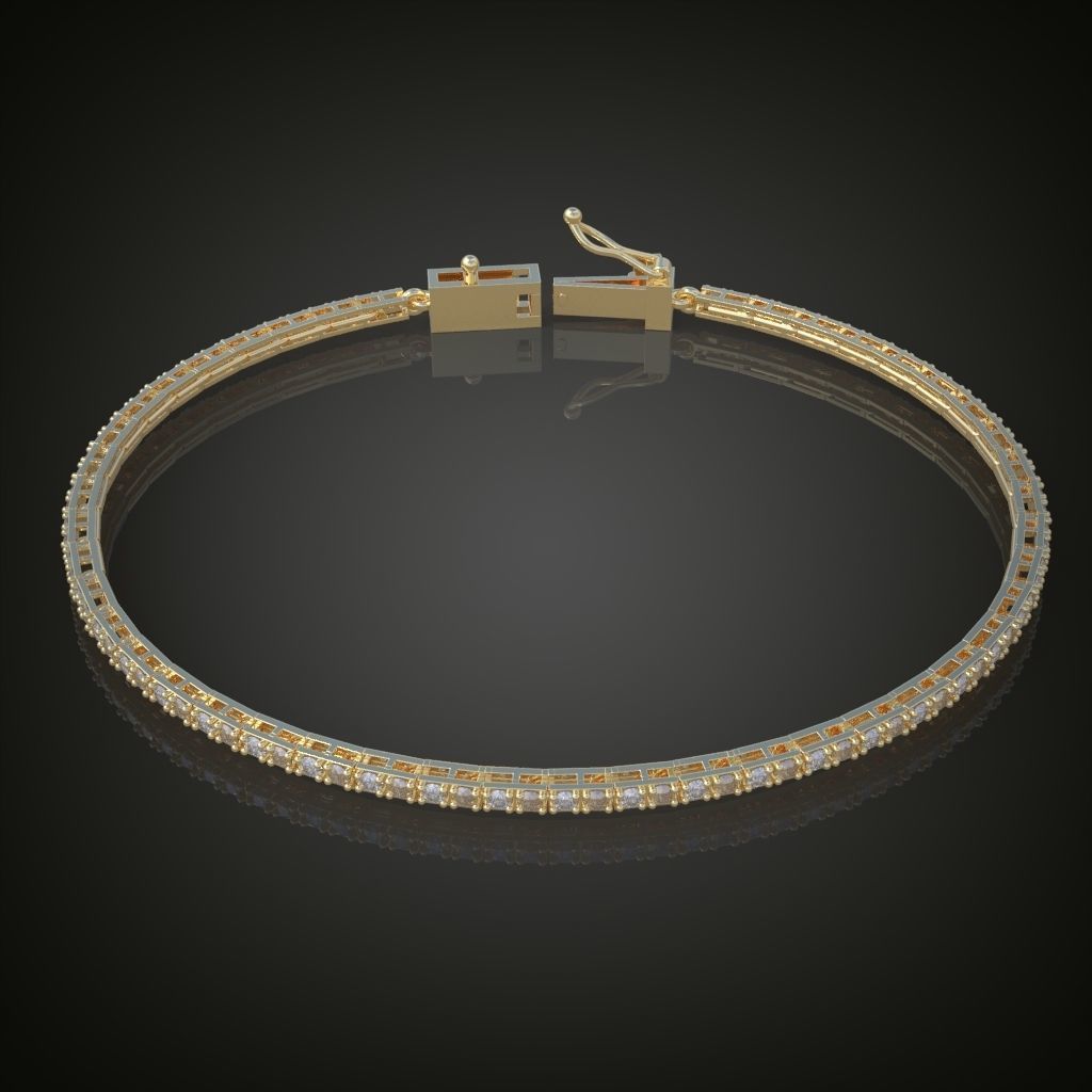 Exclusive Bracelet model 3D printable model 0012 3D print model_4