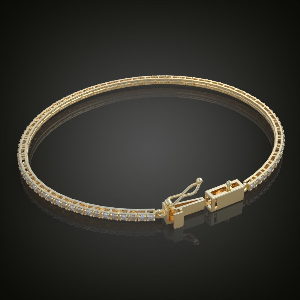 Exclusive Bracelet model 3D printable model 0012 3D print model_10