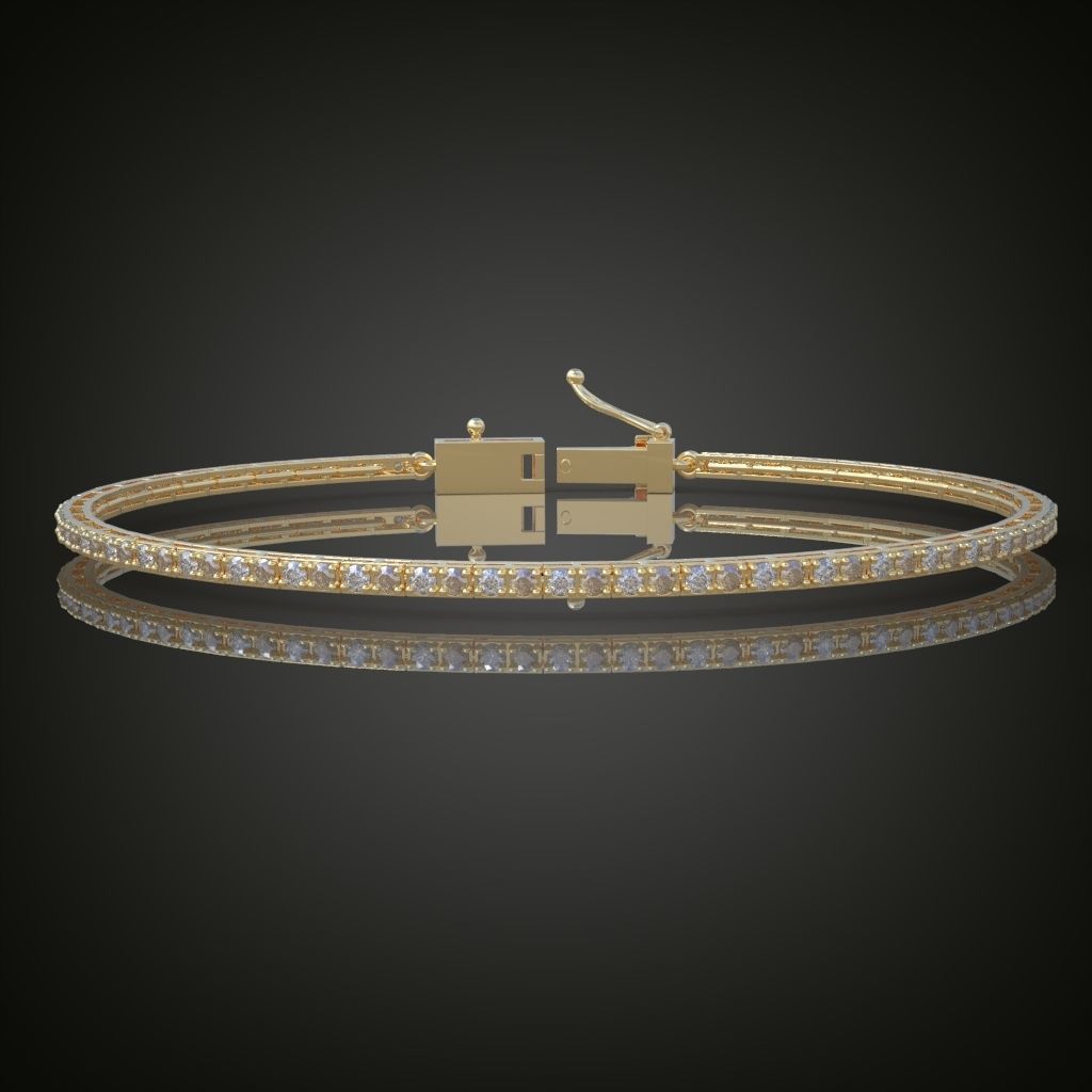 Exclusive Bracelet model 3D printable model 0012 3D print model_2