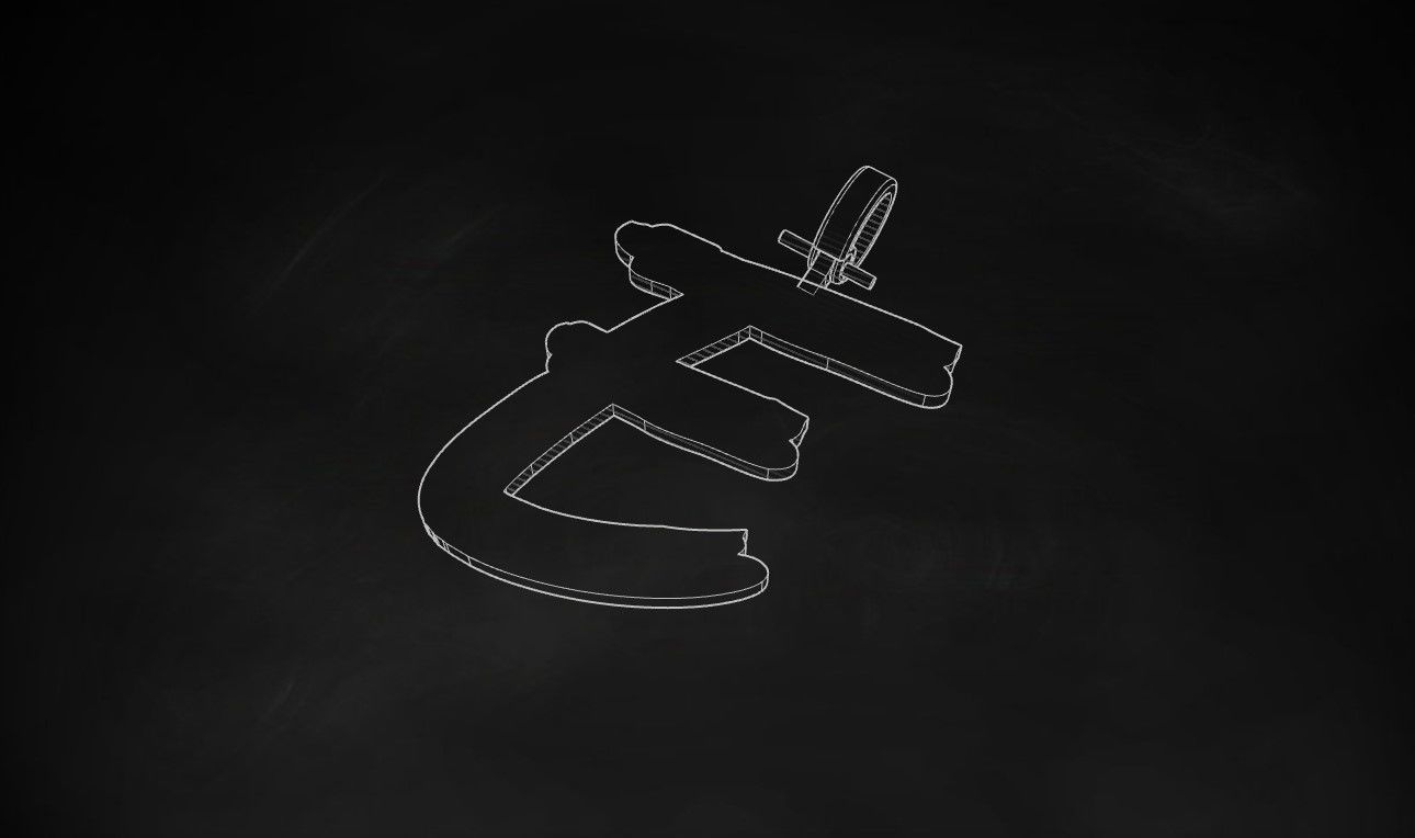 Model 773 Initial E Letter Pendant 3D print model_9