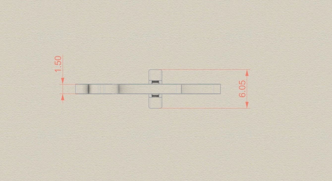 Model 774 Initial F Letter Pendant 3D print model_6