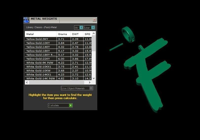 Model 774 Initial F Letter Pendant 3D print model_10