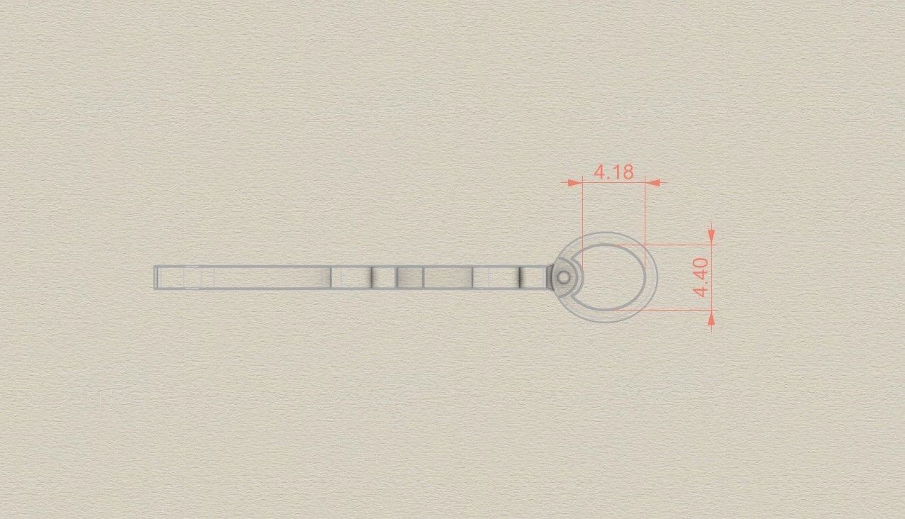 Model 774 Initial F Letter Pendant 3D print model_7