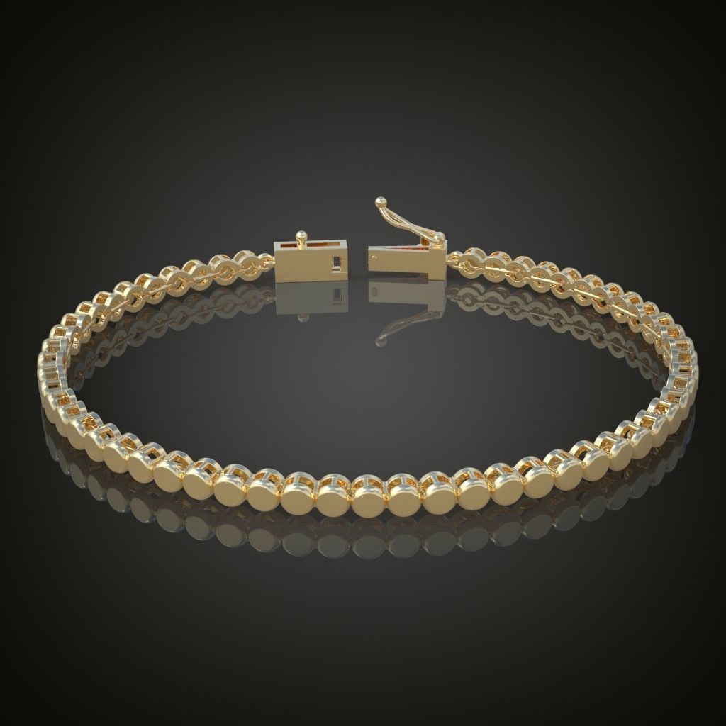 Exclusive Bracelet model 3D printable model 0013 3D print model_3