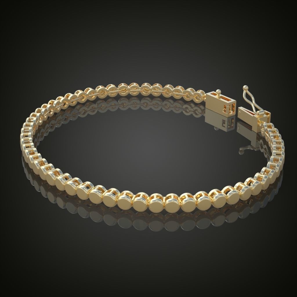 Exclusive Bracelet model 3D printable model 0013 3D print model_1