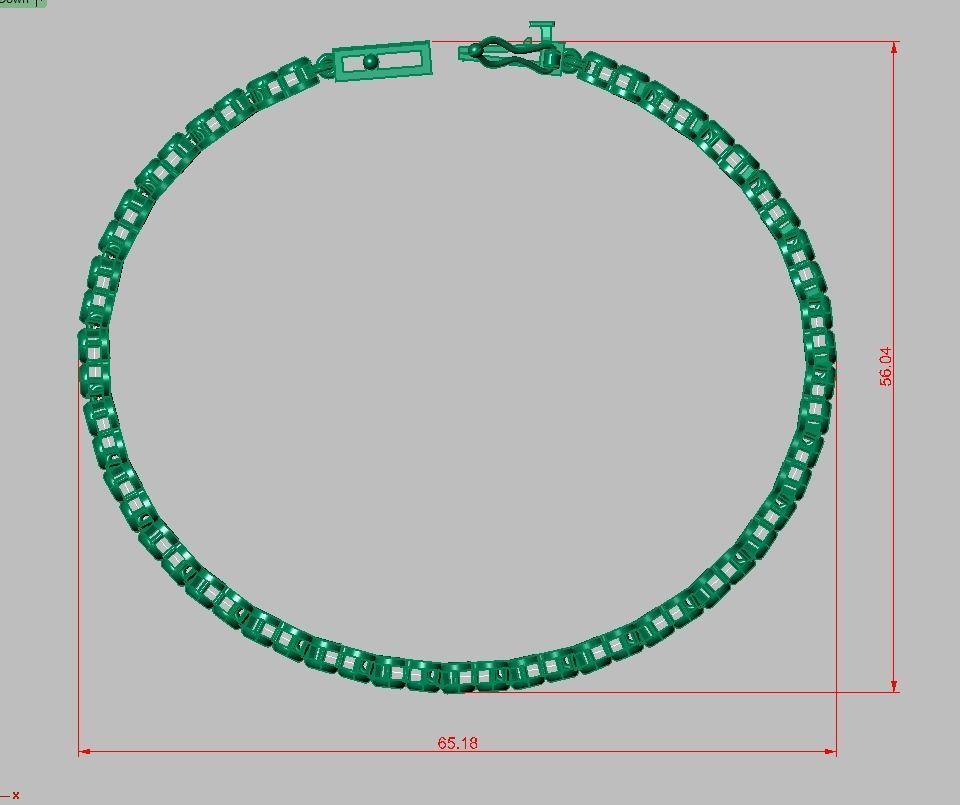 Exclusive Bracelet model 3D printable model 0013 3D print model_14