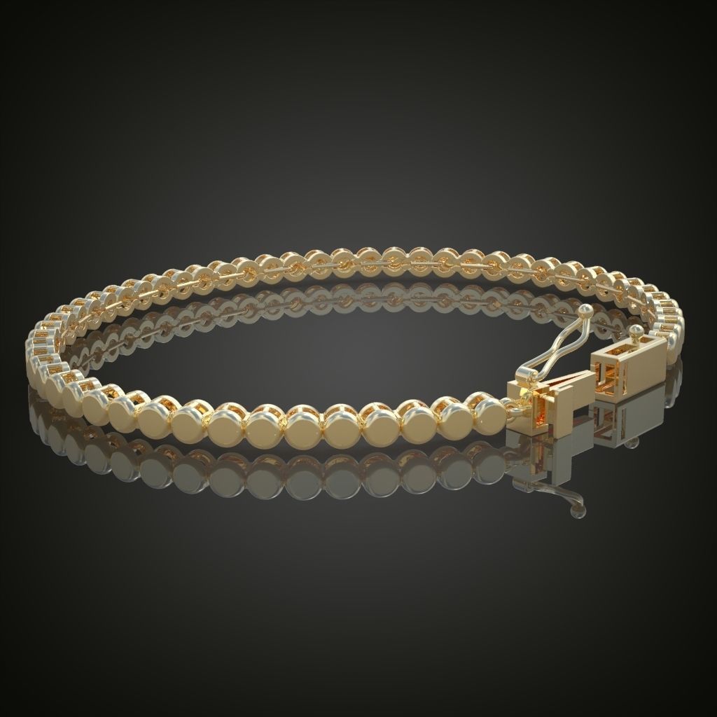 Exclusive Bracelet model 3D printable model 0013 3D print model_8