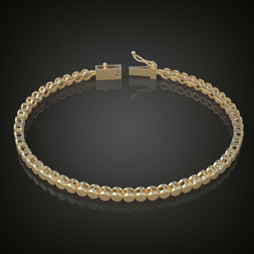 Exclusive Bracelet model 3D printable model 0013 3D print model_4