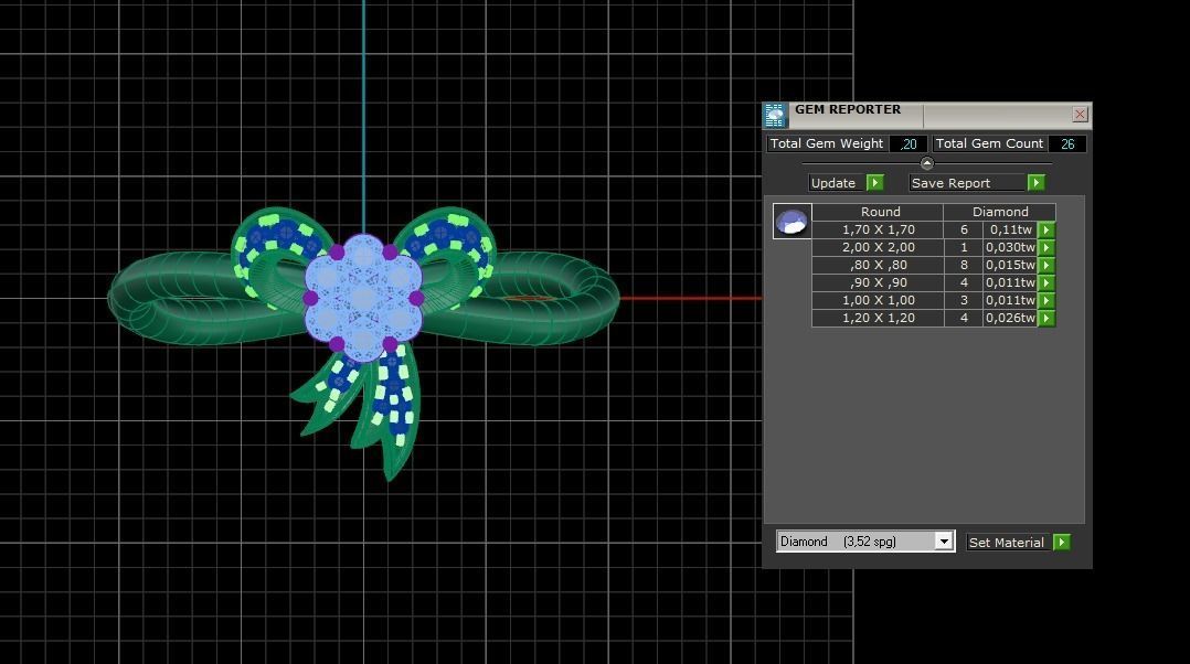 Bowknot Ring 3D print model_8